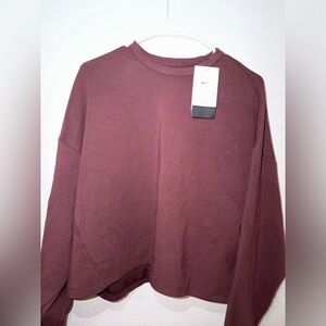 Nike Women's Maroon Crewneck Sweatshirt